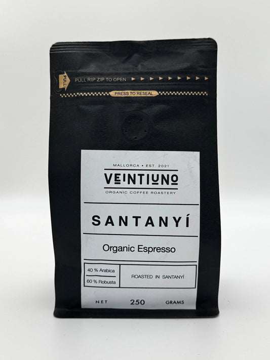 Veintiuno Kaffee Santanyí 250 g Bibers Mallorca Genuss