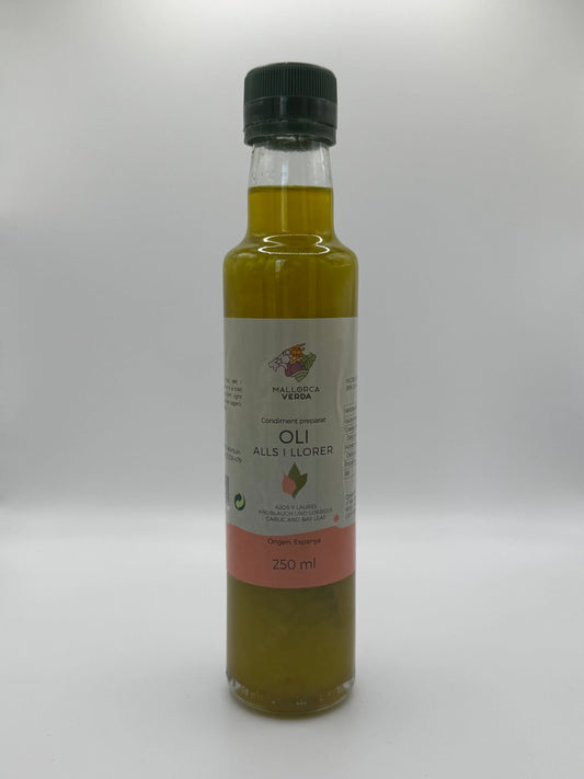 Mallorca Verda Olivenöl mit Knoblauch 250 ml